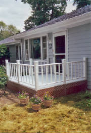 Completed deck repair services in Midlothian, IL.